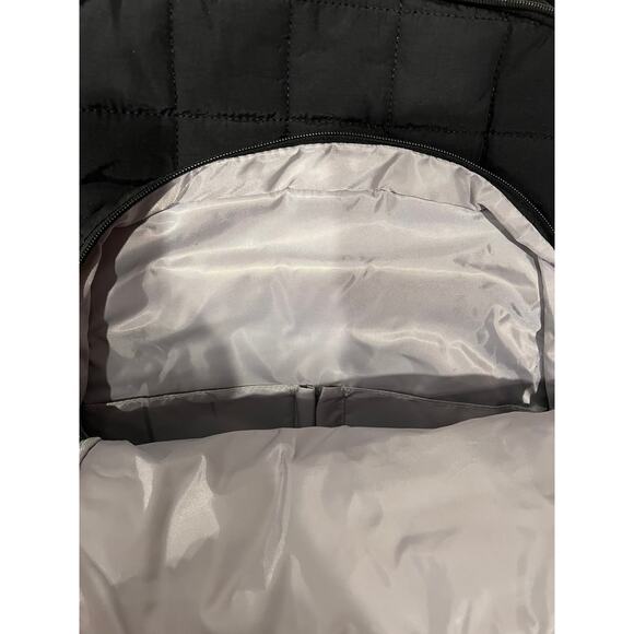 CLUCI Puffy Quilted Backpack for Women Black - Picture 5 of 7